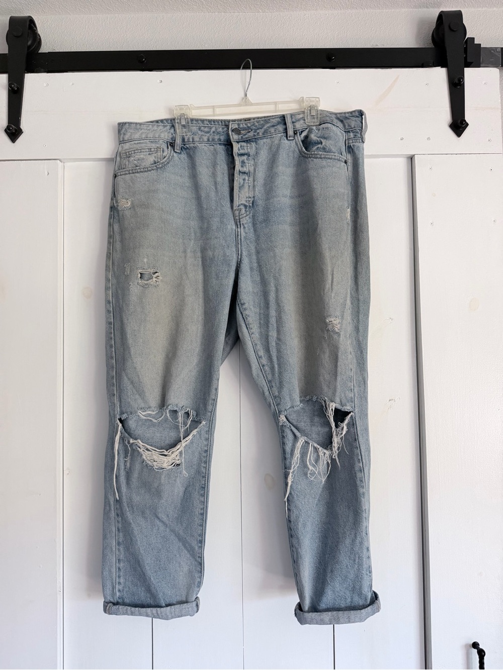 Carly Jean Los Angeles “Topanga” Light Blue High-Rise Jeans